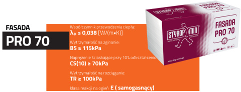 Fasada PRO 70 grubość 8 cm gładki Fasada PRO 70 grubość 8 cm gładki