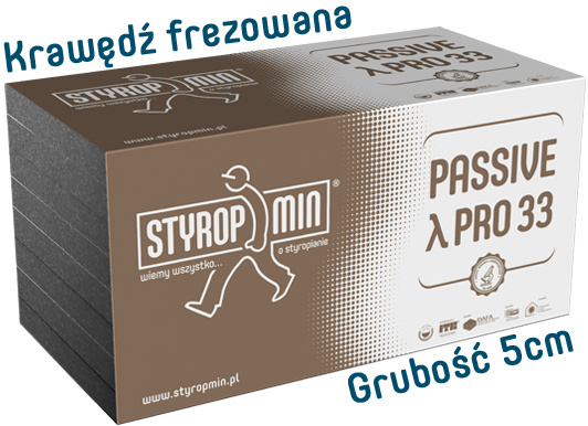 Passive PRO 33 grubość 5 cm frezowany Passive PRO 33 grubość 5 cm frezowany