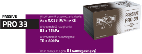 Passive PRO 33 grubość 5 cm frezowany Passive PRO 33 grubość 5 cm frezowany